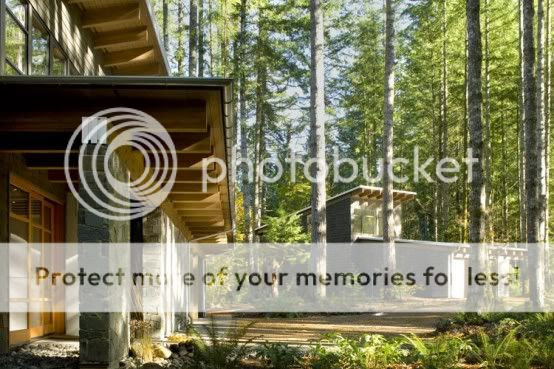 Minimum Impact on the House in Forest