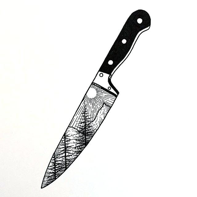 Hunting Knife Drawing | Free download on ClipArtMag