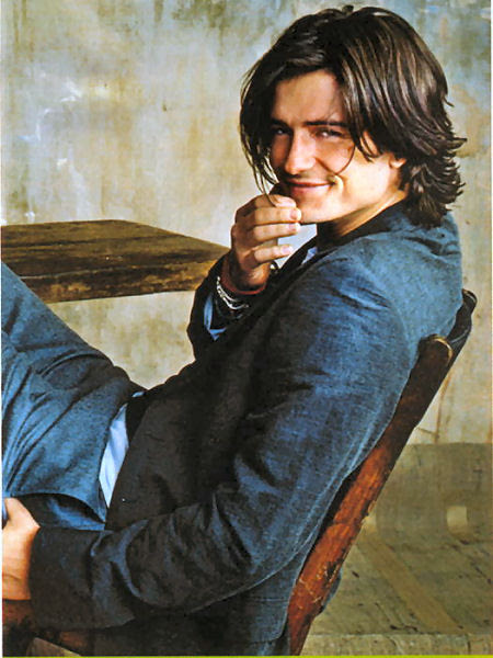 orlando bloom long hair. orlando bloom