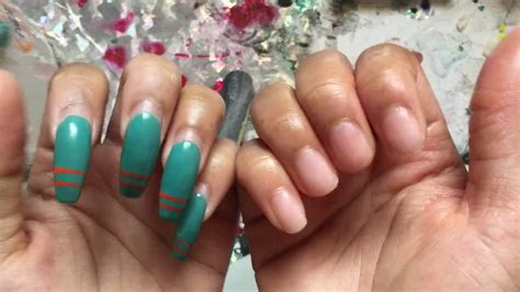 properly remove  acrylic nails  home