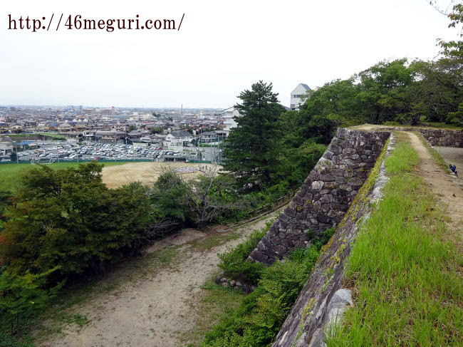 蒲生氏郷時代の石垣が残る三重県松坂市の松阪城跡