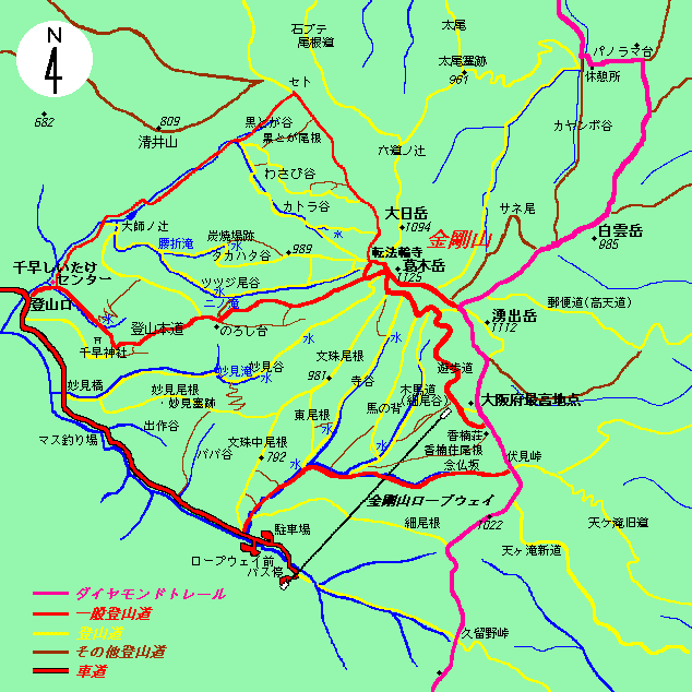 金剛山登山道情報 過去のコンテンツ