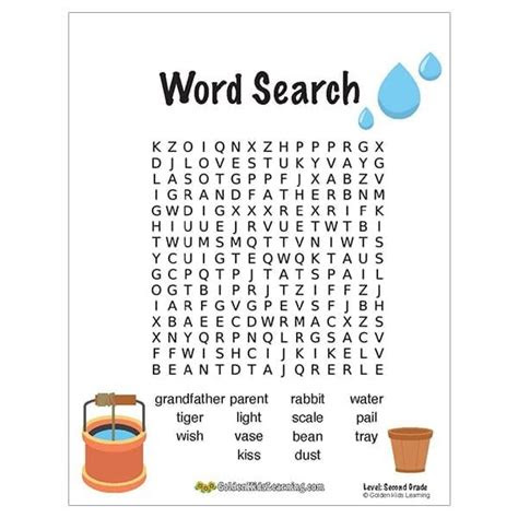  free word search worksheets for 2nd grade golden kids learning