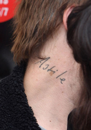 Name Tattoo On Neck