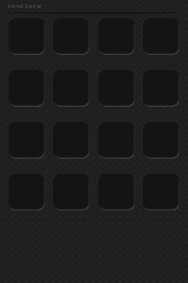 シンプルでかっこいい Iphone 4 4s ホーム画面用壁紙 Interest Speaker