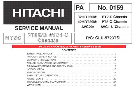 Free Reading hitachi plasma repair manuals mobipocket PDF