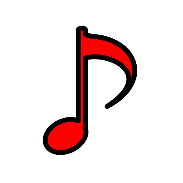 かわいい音符 八分音符 の無料イラスト 商用フリー オイデ43