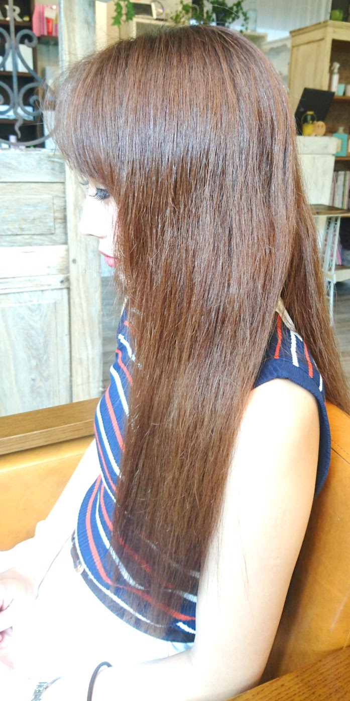 夏の終わりにロングからボブにバッサリイメチェン 福岡の美容室