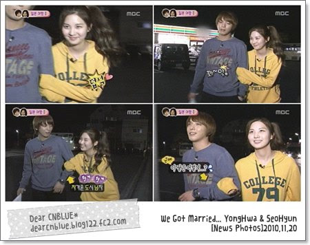 Dear Cnblue ウギョル 私たち結婚しました 記事 ヨンファ ソヒョン 記事 私たち結婚しました チョン ヨンファ腕組みをしたソヒョン 男たち首の後ろ捉えるだろうね