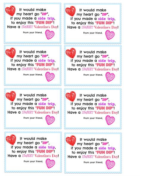  a fun dip valentines printable momof6 valentines card sayings