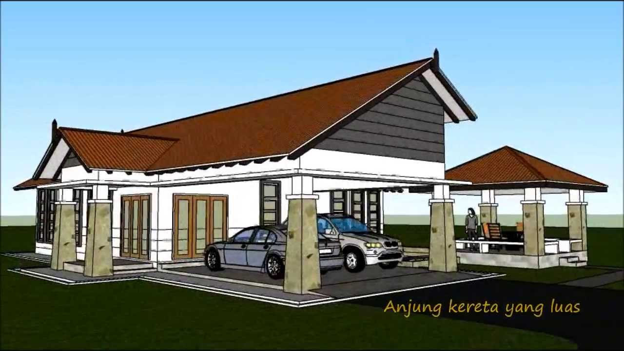 Pelan Rumah D1 07 Pelan Rumah Banglo Setingkat 4 Bilik 2 