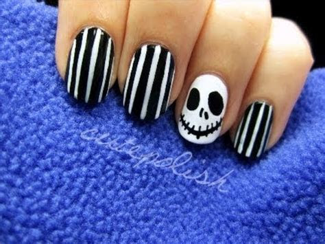 jack skellington nail art tim burton youtube