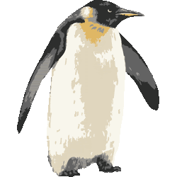 リアルタッチコウテイペンギン No 048 リアル皇帝ペンギンのイラスト アイコン 条件付フリー素材集 スマホなど携帯電話対応