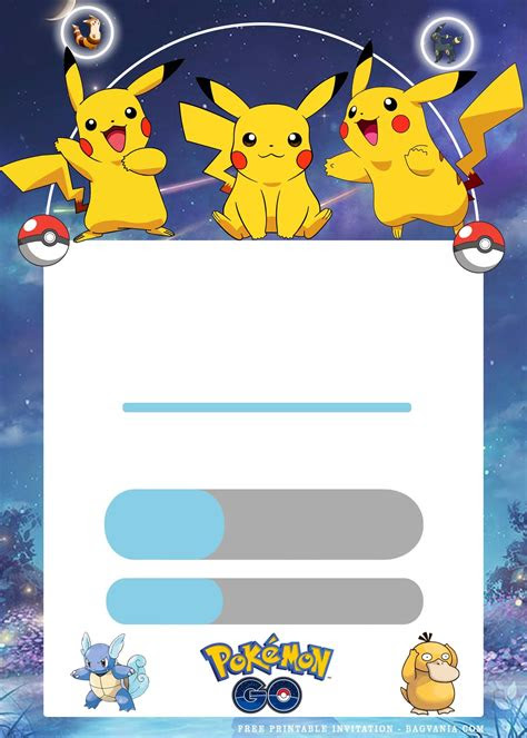  free printable pokemon birthday invitation templates pokemon