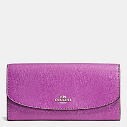 SLIM ENVELOPE WALLET IN ROSE MEADOW FLORAL PRINT LEATHER - COACH f57644 - SILVER/HYACINTH MULTI
