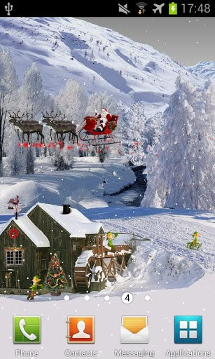 Screenshots of the Winter white for Android tablet, phone.