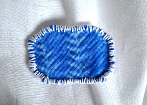 sunprint brooch