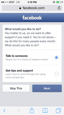 Facebook, tool per la prevenzione dei suicidi