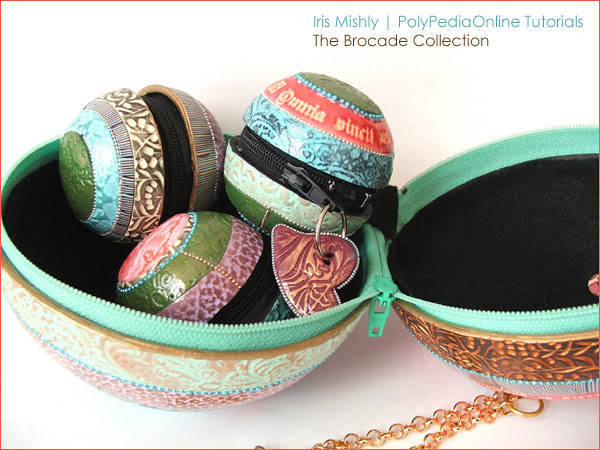 Polymer Clay Brocade Collection Purses