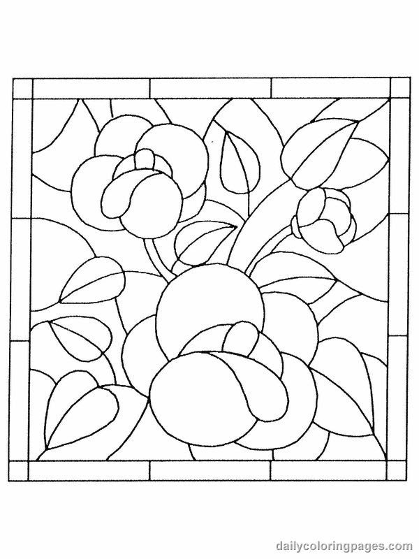 Download Printable Adult Coloring Pages Stained Glass - Coloring Home