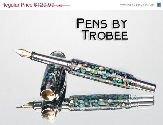 Fountain Pen Sale 20% off Abalone Shell Pen Fountain style