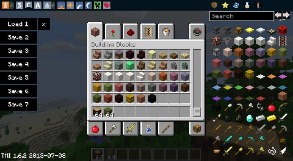 Zu viele Elemente Mod für Minecraft 1.10/1.9.4/1.9 
