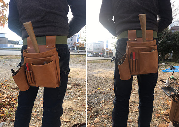 オーダー作品 大工さんの腰袋 かばん作家 Three Packs の製作日記