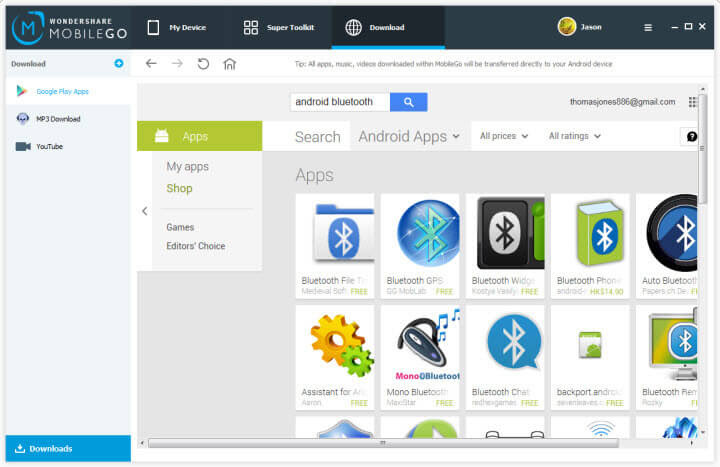Descargar bluetooth compartir aplicaciones