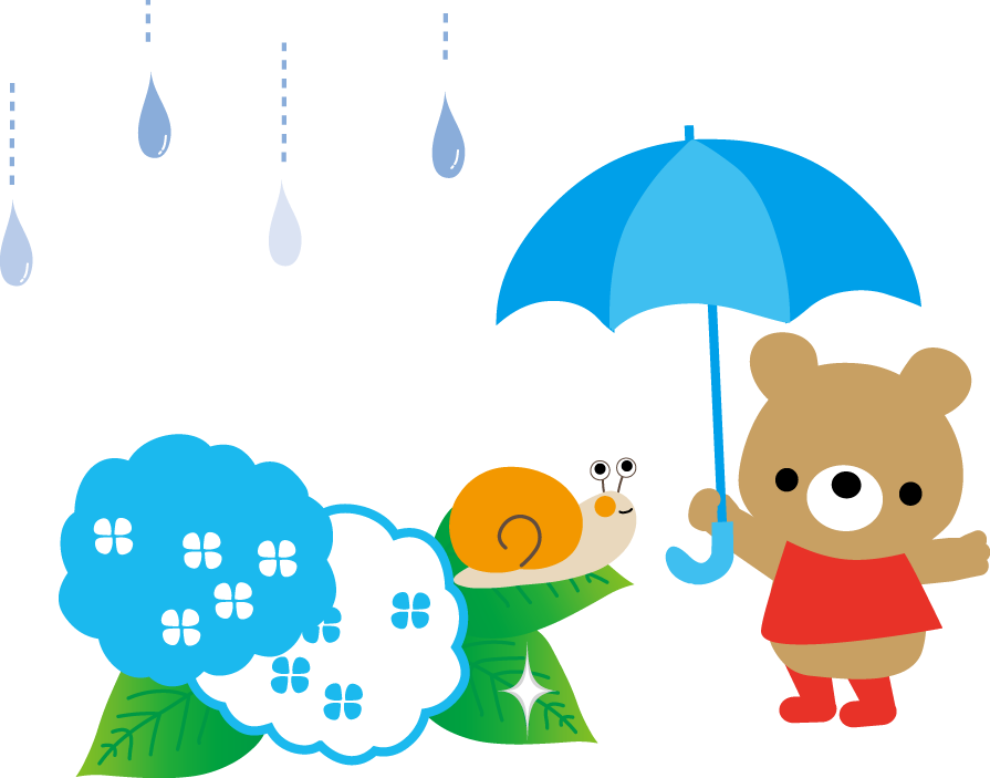 梅雨の無料イラスト
