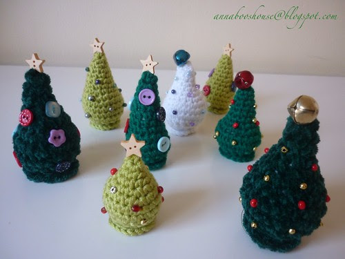 Crochet Christmas trees