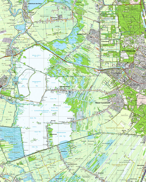 Topografische kaart - Wandelkaart 31F Oud-Loosdrecht ...