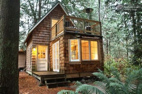 tiny cabin upstairs balcony small space ideas galore