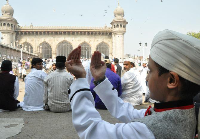 Prayers and sacrifice mark Eid-al-Adha - Rediff.com India News