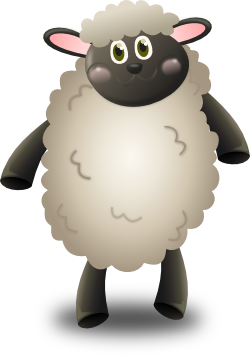 羊のキャラクター風イラスト 無料イラスト作成ソフトinkscape インクスケープ の作品集