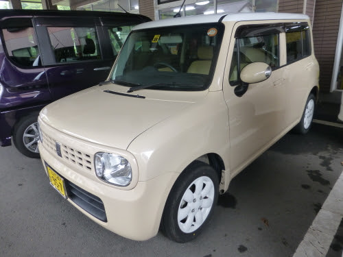 売約済 22年式 スズキ ラパン ｘ ベージュツートン デモカー8月