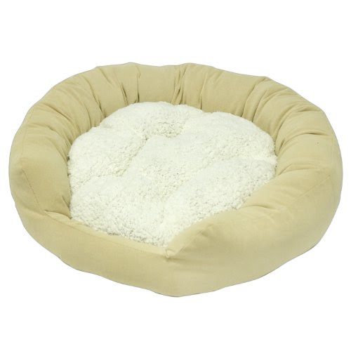 Image of Happy Hounds Murphy Donut Medium 32-Inch Dog Bed, Cream