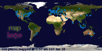 Profile Visitor Map - Click to view visits