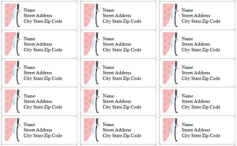 Wedding Address Labels | Wedding Address Labels Microsoft Word