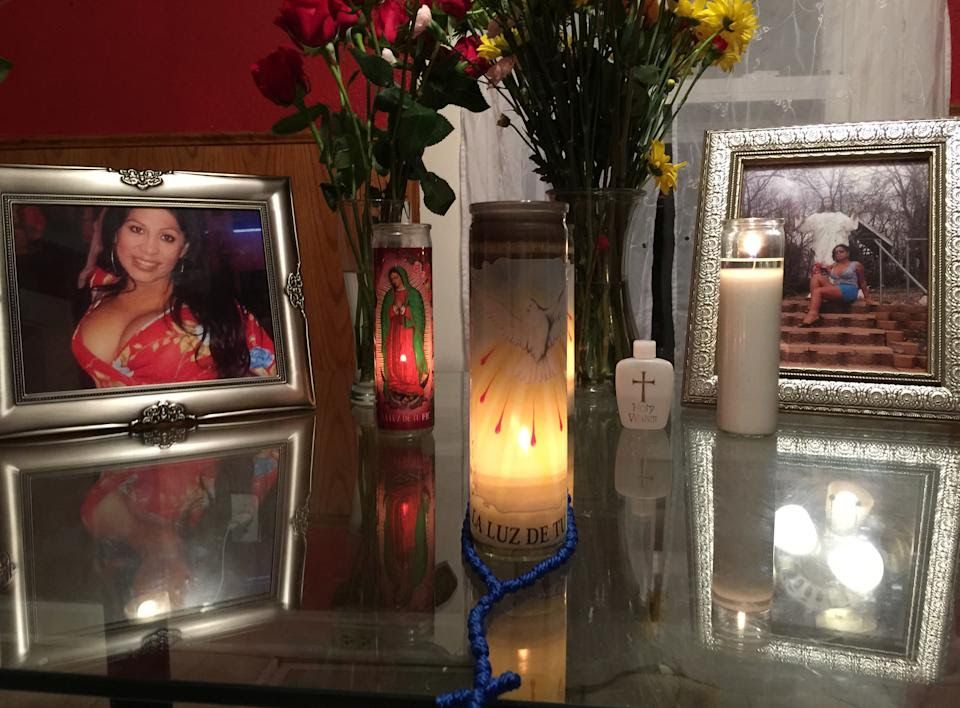 This Monday, Aug. 17, 2015 photo provided by Randall Jenson, lead advocate of the Kansas City Anti-Violence Project, shows an altar made by the...