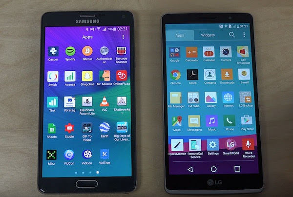 Lg g4 stylus vs samsung note 4