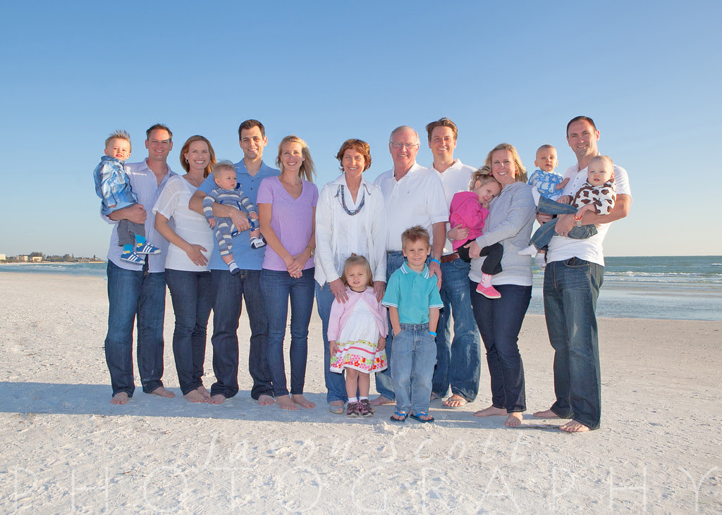 Hawley Family at the Palm Bay Club Resort on Siesta Key, March 2013