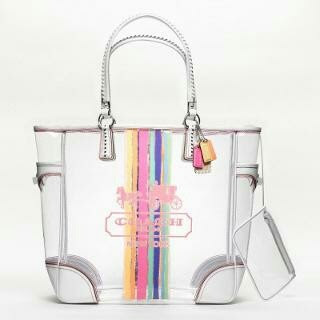 cheap CLEAR Coach bag! Perfect (for work!) :) for ladies