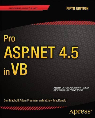 Pro ASP.NET 4.5 in VB 5th edition