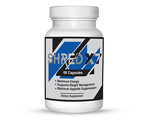 Shred X7- Diet pills for weight loss and appetite suppression. 60 Capsules Best Diet Pill Available