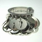 sterling silver charm ring