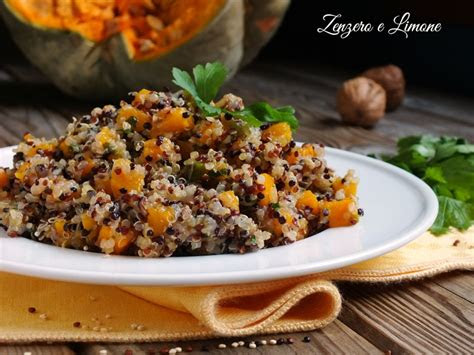 quinoa alla zucca ricetta senza glutine zenzero  limone