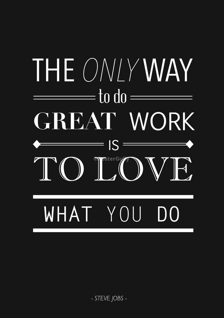 Art and Wall Decor Online | Love What You Do | Steve Jobs ...