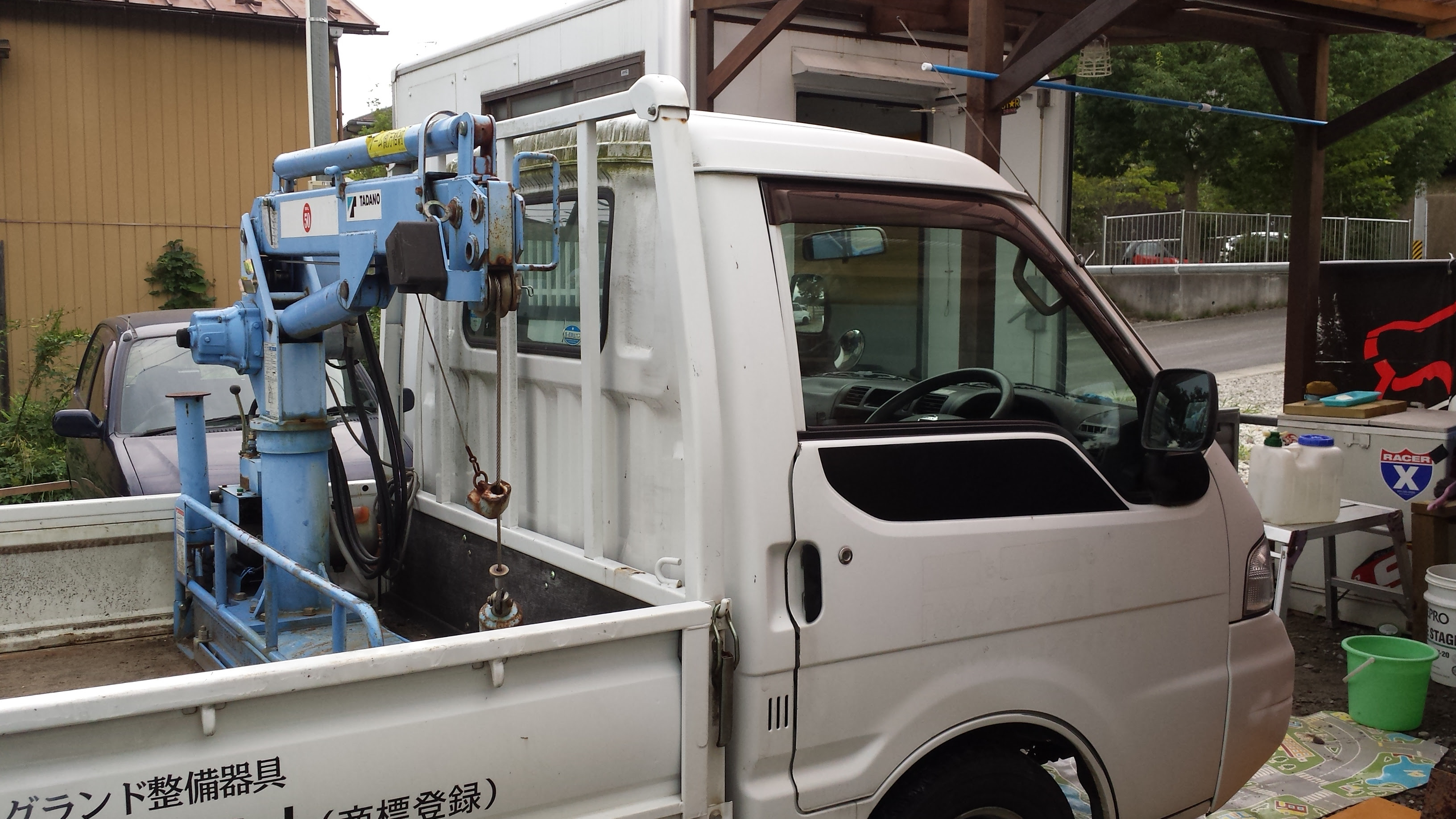 日産バネットトラック タダノクレーン付 中古車買取り店 Dep