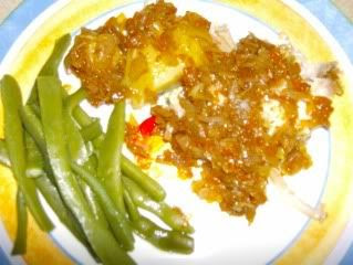 pargo  com cenoura e alho franc&ecirc;s