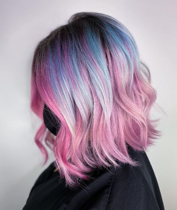 30 Trendiest Blue And Pink Hair Ideas For 21 Nailspiration